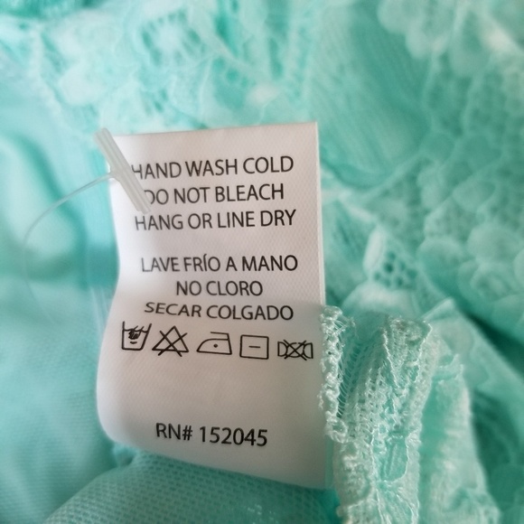 Megan turquoise lace racer back bralette NWOT - Picture 8 of 8